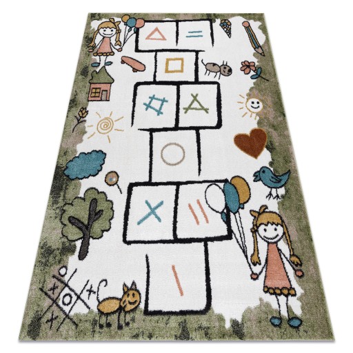 ДЕТСКИЙ КОВЕР FUN 140x190 см CLASS зеленый #O270