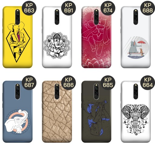 ЧЕХОЛ ДЛЯ XIAOMI REDMI 8 УЗОРОВ СЛОНОВ КОРПУС СЛОНА КРЫШКА КОРПУСА