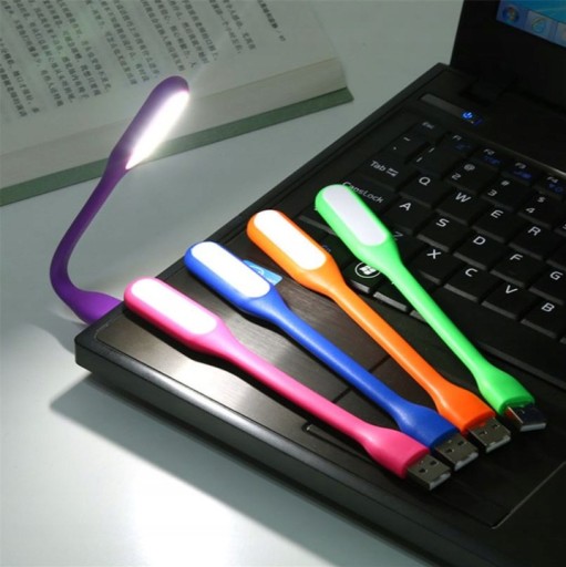 СИЛИКОНОВАЯ USB-ЛАМПА ДЛЯ НОУТБУКА СВЕТОДИОДНАЯ МОЩНЫЕ ЦВЕТА