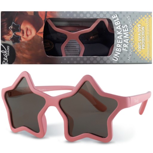 Модные детские солнцезащитные очки реальных оттенков Star Mauve Stars 2+