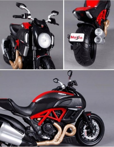 DUCATI Diavel Carbon d складной 1:12 Maisto 39196