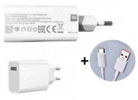 Зарядное устройство XIAOMI MDY-11-EZ USBC кабель 6А 33Вт Turbo