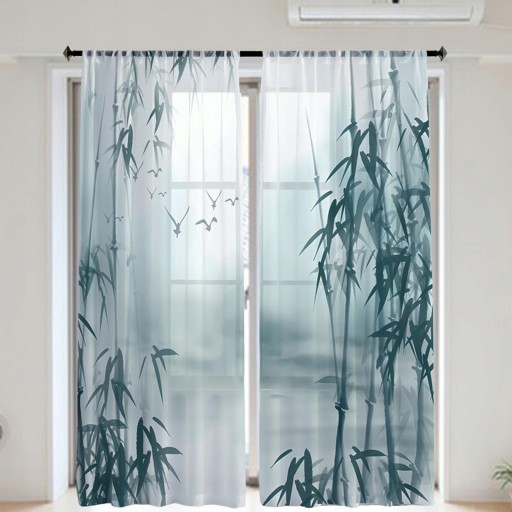 Штора на окно Bamboo Digital узор 132х241см