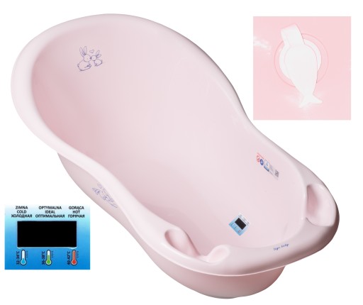 BATHBATH 102 LARGE LUX ТЕРМОМЕТР ДЛЯ ВАННЫ, розовый