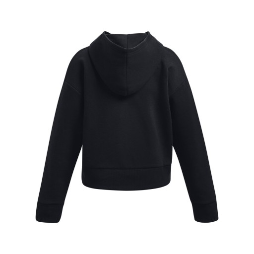 Under Armour Sweatshirt Ua Rival Fleece Crop Hoodie 1379517 Черный Свободный крой