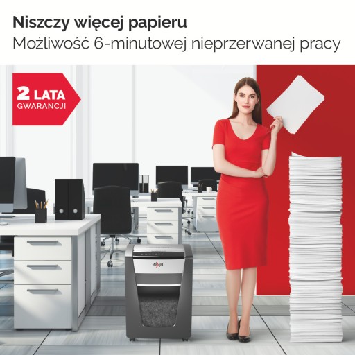 NISZCZARKA DO PAPIERU REXEL MOMENTUM X312