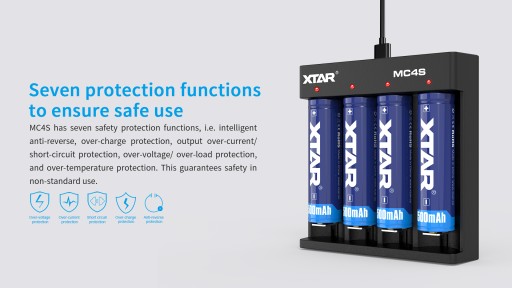 XTAR MC4S 18650/26650 Li-ION/Ni-MH USB-зарядное устройство