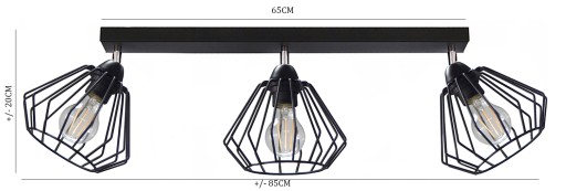 ПОТОЛОЧНЫЙ СВЕТИЛЬНИК ПБ-3П LED LOFT E27 DRUCIAK M