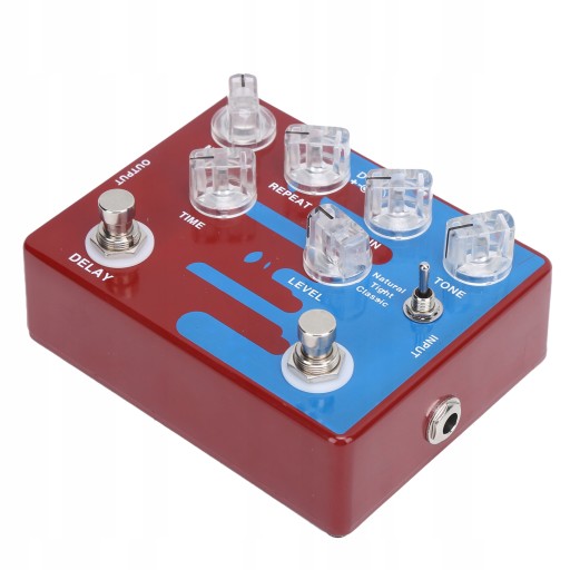 Cyfrowy pedał efektów Distortion Delay z 3