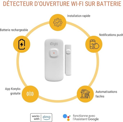 Konyks Senso Charge 2 Датчик открытия окон Wi-Fi открыватель