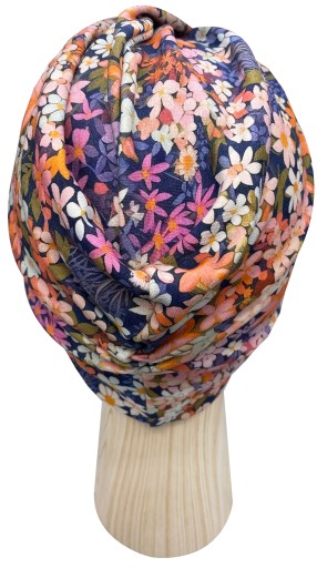 Шапка из хлопкового джерси Turban Twist с цветами