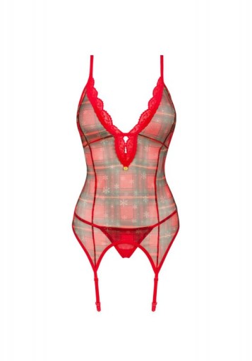 Корсет и стринги Obsessive Jollymore XL/2XL