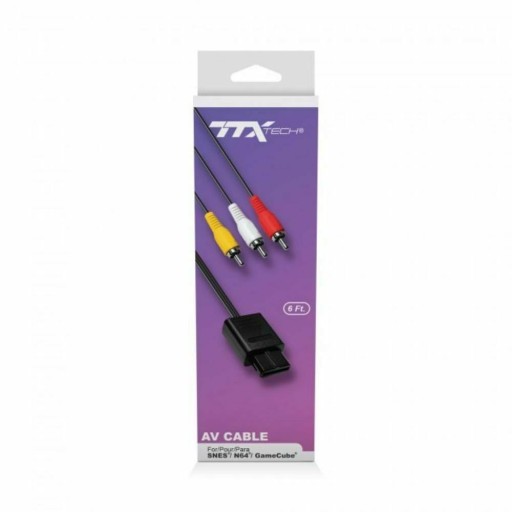 AV-кабель длиной 1,8 м для Nintendo SNES 64 Gamecube TTX AV-кабель