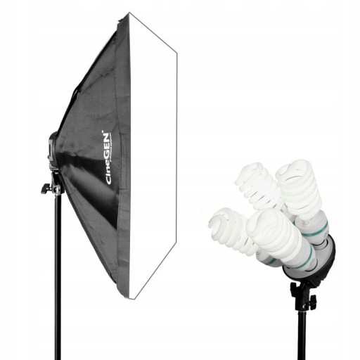 Lampa fotograficzna 50x70 4x85W statyw duża torba