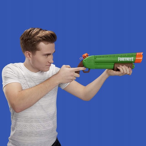 PISTOLET NA WODĘ NERF SUPER SOAKER SHOTGUN WYRZUTNIA FORTNITE SIKAWKA WODN