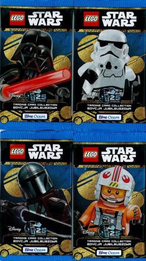 36 kart - 6 saszetek z kartami LEGO STAR WARS seria 5 JUBILEUSZOWA
