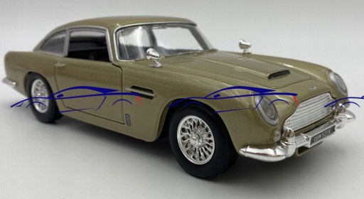 Aston Martin DB5 1:24 модель Motormax 79375 золото