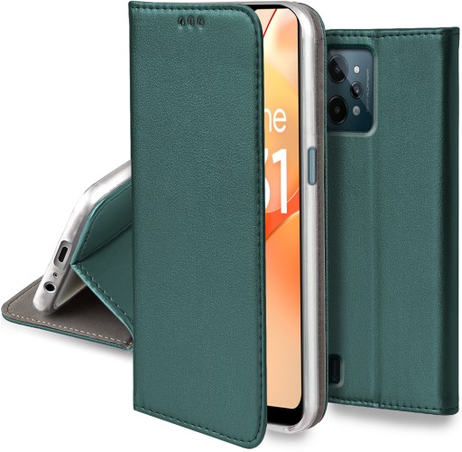 SMART MAGNET CASE + СТЕКЛЯННЫЙ чехол 9H для Realme C31