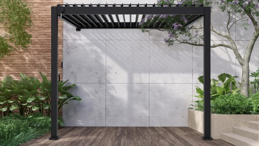 WALL GARDEN терраса PERGOLA кровля 3х3 Premium Wall Gutroof БЕЛЫЙ
