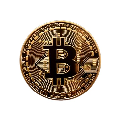 Биткойн-медаль Золотая коллекционная монета BTC + коробка Capsule XL