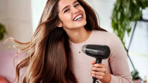 МАЛЕНЬКИЙ ФЕН PHILIPS, СКЛАДНОЙ + КОНДИЦИОНЕР, КОМПАКТНЫЙ, МОЩНЫЙ, 1200ВТ