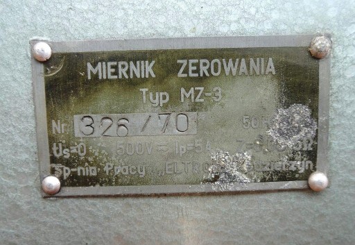 Miernik zerowania MZ-3 zabytek ELTRON