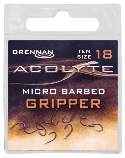 КРЮЧКИ КРЮЧКИ ACOLYTE GRIPPER № 12 шт. 10 ДРЕННАН.