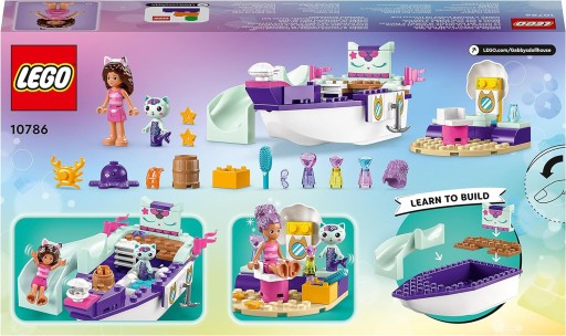 КОМПЛЕКТ LEGO «РУСАЛКА КОРАБЛЬ И СПА» GABI GABBY'S DOLLHOUSE CAT HOUSE LODZ