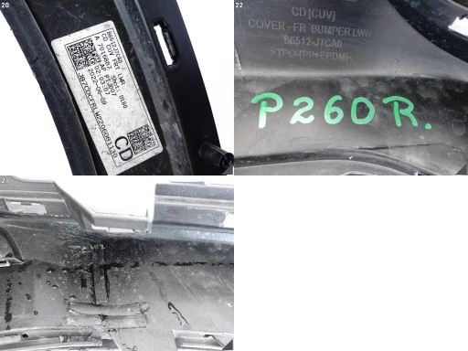 KIA XCEED X-CEED 19-22 ZDERZAK SPOILER +KRATKA +LISTWA PRZÓD