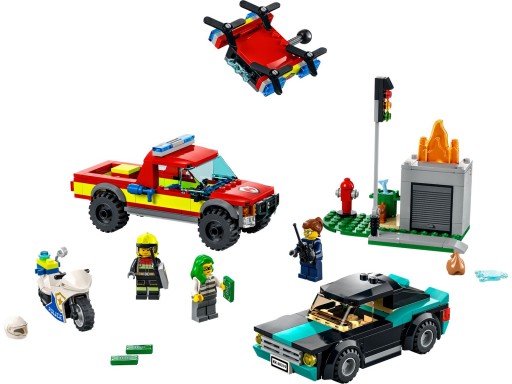 LEGO 60319 Городской пожарный и полицейская погоня