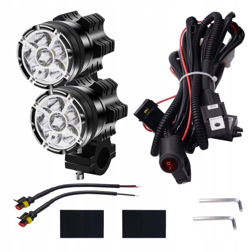 2 x ГАЛОГЕННЫЕ ЛАМПЫ ОТРАЖАТЕЛЬ V6X 6 LED CREE 60 Вт