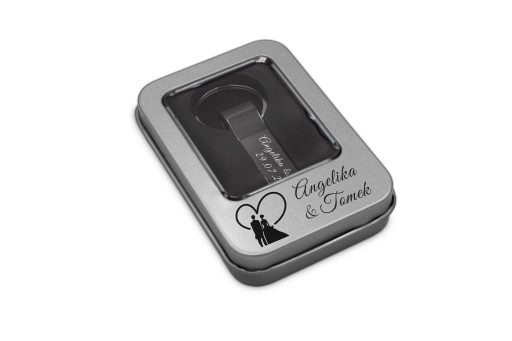 USB-накопитель 32 ГБ, черный брелок с БЕСПЛАТНОЙ ГРАВИРОВКОЙ