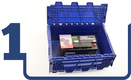 Аккумулятор EXIDE Premium 47Ач 450А (правый +) - EA472