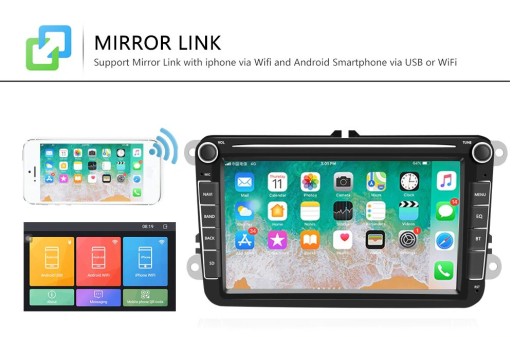 Radio Android 10 Volkswagen Golf Passat GPS vw B6
