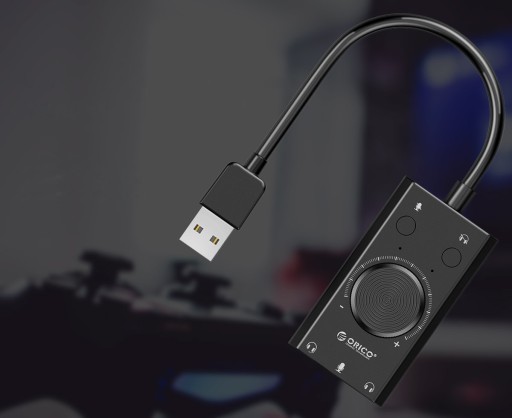 ЗВУКОВАЯ КАРТА USB РАЗЪЕМ ДЛЯ МИКРОФОНА НАУШНИКИ