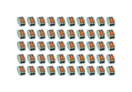 БЫСТРОСОЕДИНИТЕЛЬ WAGO 222-412 2x0,08-4мм 50ШТ.