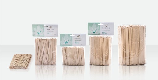 ItalWax WOODEN SPATULA восковые палочки для депиляции, шпатель 100 шт.