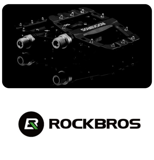 PEDAŁY PLATFORMOWE LEKKIE MTB nylon BLACK ROCKRBOS