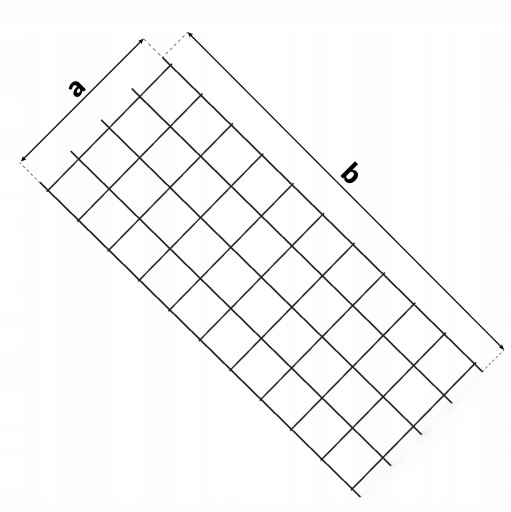 Krata Ogrodowa 65x170cm Metal Czarna - 4 Uchwyty
