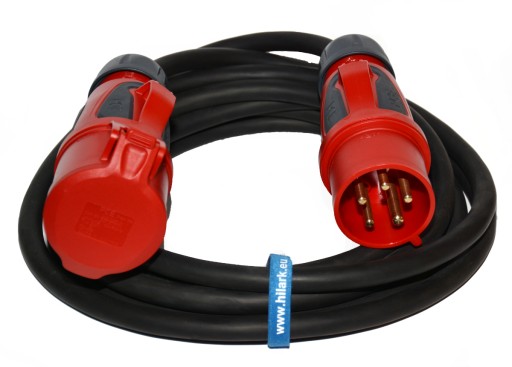 Przedłużacz siłowy H05VV-F 5x2,5 15m OWY 16A GRIP