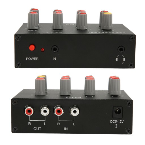 7-PASMOWY KOREKTOR DŹWIĘKU EQ RCA 12dB DC5V-12V