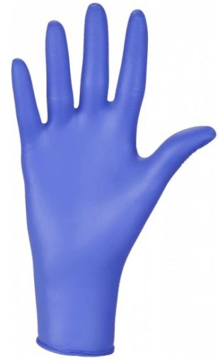 RĘKAWICE NITRYLOWE BEZPUDROWE JEDNORAZOWE NITRYLEX BASIC DARK BLUE M 100Szt