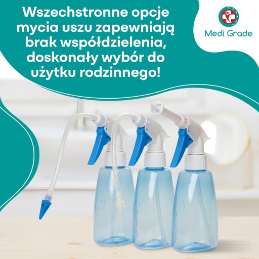 Skuteczny DUŻY zestaw do płukania uszu HLF999 PRO