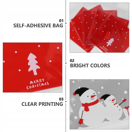 Zapieczętowane pojemniki Food Christmas Gift Bag