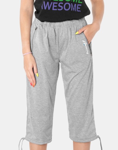 Duże Cienkie Krótkie Spodnie Spodenki Damskie Rybaczki na Lato 86077-8 4XL