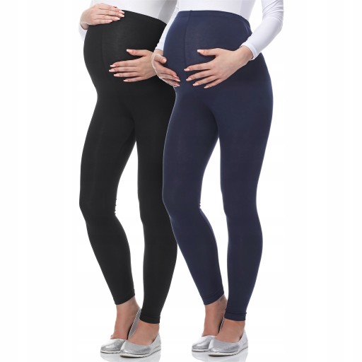 Be mammy Женские длинные леггинсы для беременных, 2 пары вискозы BE-Leg M