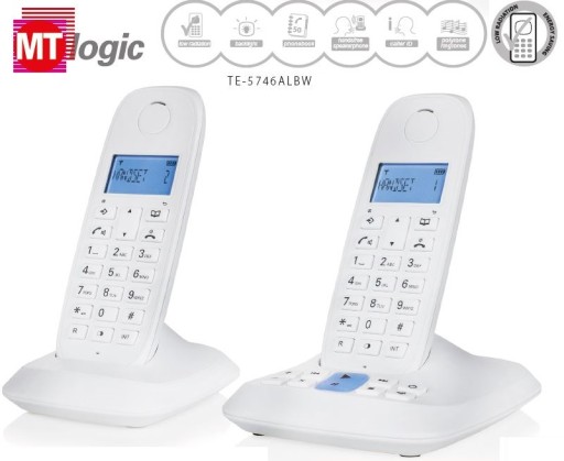 TE-5746 DUAL Беспроводной стационарный телефон + ФУНКЦИЯ ИНТЕРКОМА