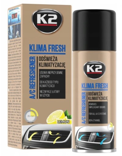 K2 Klima Fresh темно-синий освежает салон автомобиля