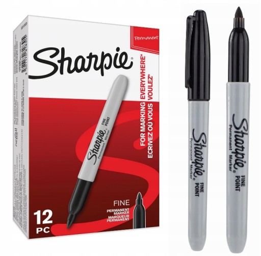 Sharpie Fine Marker перманентный маркер черный