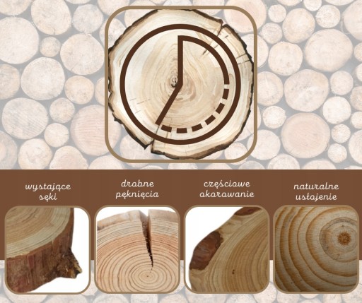 Taca drewniana obrotowa taca obrotowa AKACJA plaster akacji DREWNO 20-25cm